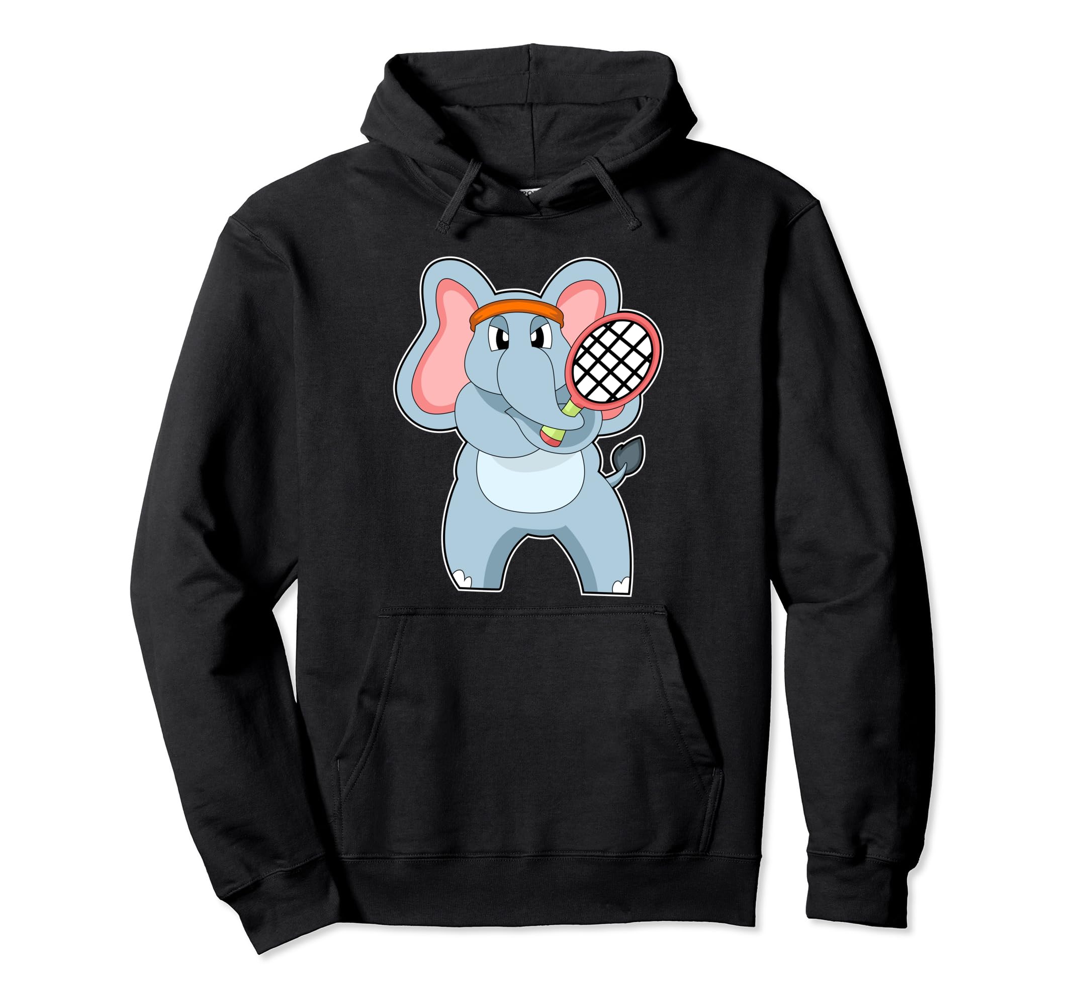 

elephant tennis tennis racket sports hoodie