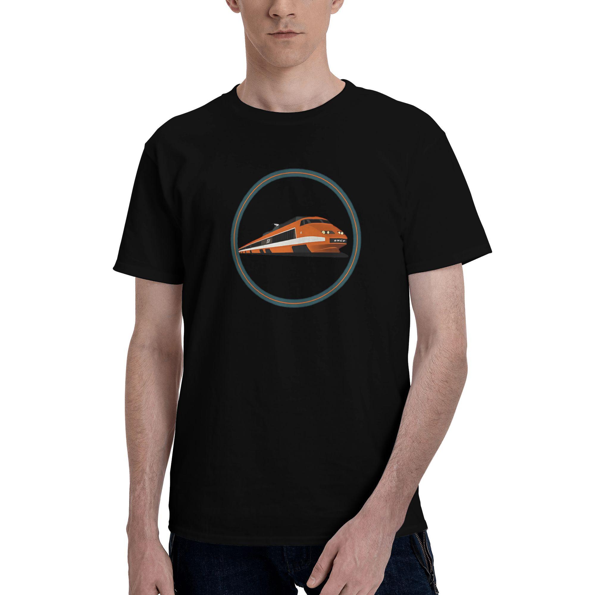 

New 2025 yaer SNCF TGV French High speed Train Branding t shirt men sleeve shirt 5XL різнокольоровий