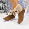 2025 New Fashion Fluffy Snow Boots for Women Winter Warm Thick Plush Cotton Padded Shoes Woman Comfort Slip On Flat Ankle Boots