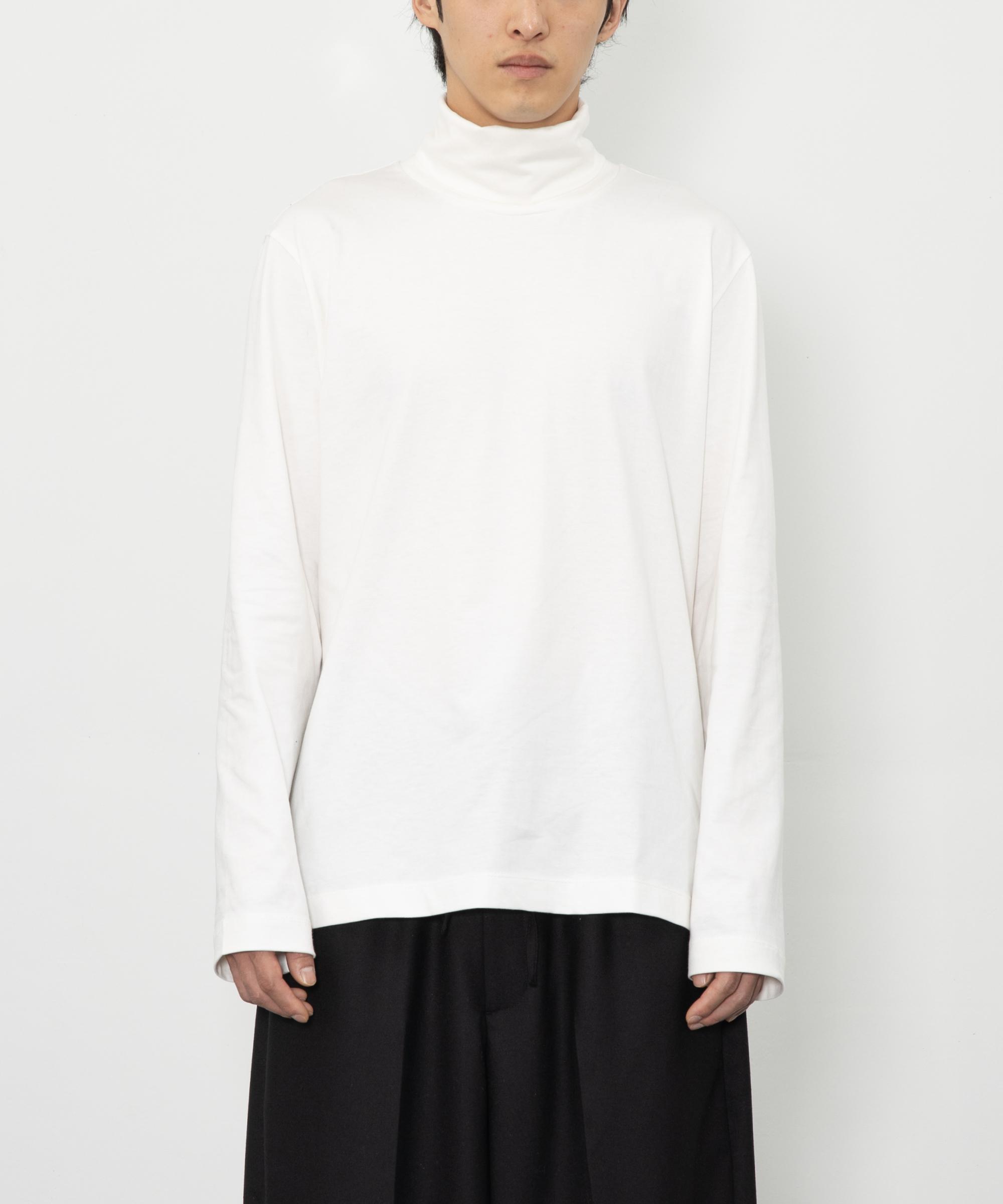 Row To Row Mrn006 Fine Cotton High-Neck Pullover (Cotton White) Cotton White/Ii/L