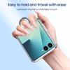 Suitable for Samsung ZFlip 20% Off Foldable Phone Case Flip7 with Ring Stand, Card Slot, Protective Cover, Matte Transparent 6
