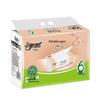 Jie Rou Unscented 3-Ply Face Tissue, 6 Packs x 100 Sheets, Wet-Wipeable, Household Use