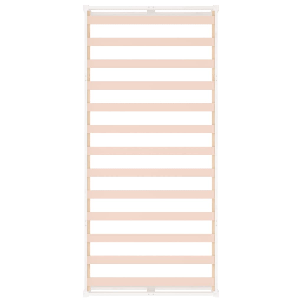 Solid Wood Bed White 90 x 200 cm