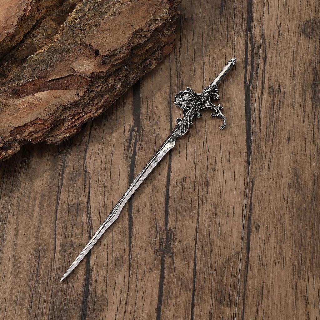 Retro Viking Sea Wave Sword Hairpin - Versatile Fashion Accessory with Norwegian Style for Parties