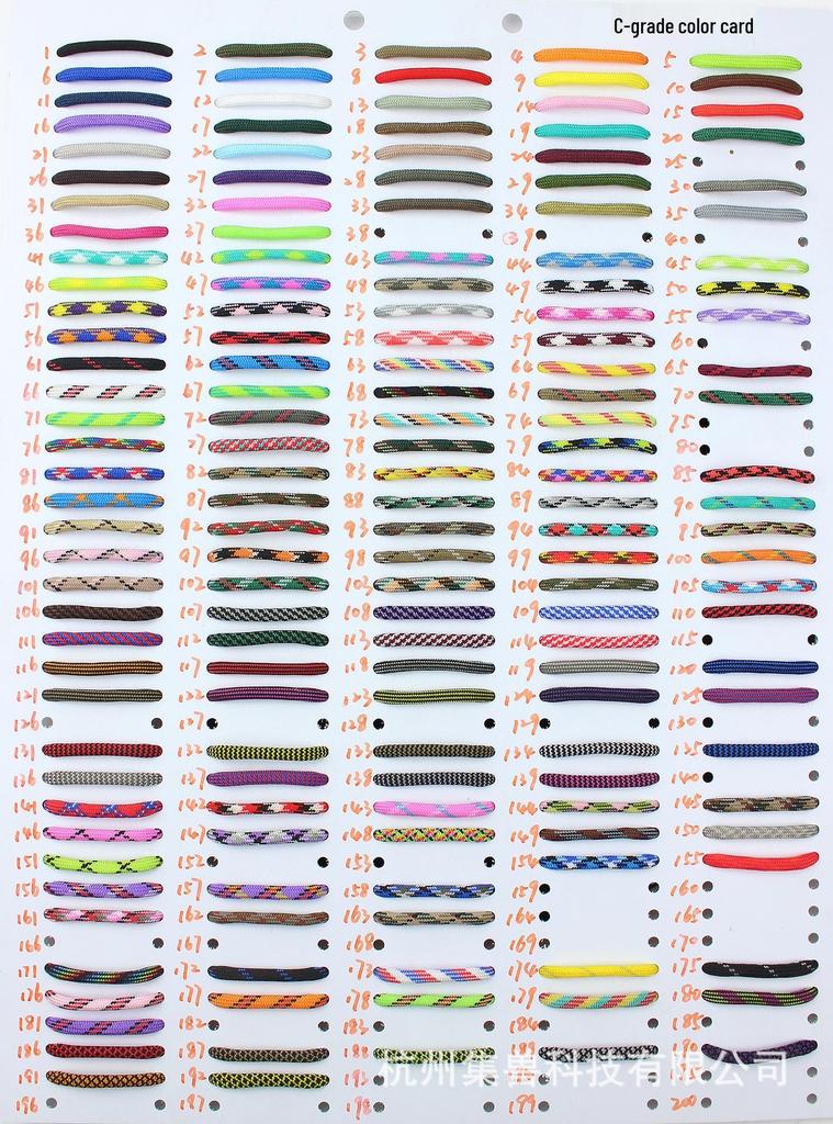 4mm 7-adriges 100m Paracord Outdoor Campingseil zum Binden & Armbandflechten, ohne Knoten