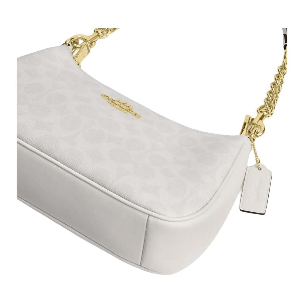 Coach Sac bandoulière Teri 25 Marque Micro Logo Bandoulière amovible Similicuir Moyen Sacs pour femmes Blanc craie CV933-IMXU5