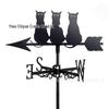 Weather Vane Ornament: Outdoor Wrought Iron Spray-Painted Roof Decoration Metal Craft