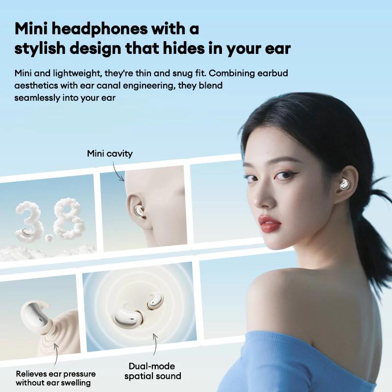 Lenovo LE203 Wireless Bluetooth Earphones In-Ear Earbuds Long Battery Life With Mic