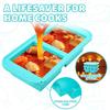 Silicone Freezer Trays with Lid,6 Cup Soup Freezer Container large Ice Cube Molds with Reinforced Steel Ring Top for freezing Soup Sauce Broth