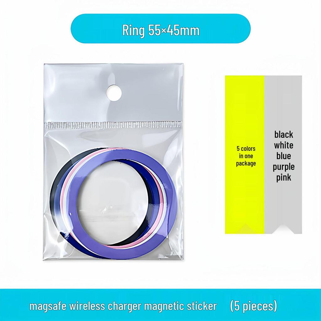 Οδηγός Μαγνητικής Φόρτισης MagSafe: Φύλλο Σιδήρου Θήκη Τηλεφώνου Αυτοκινήτου Βάση Ασύρματης Φόρτισης & Δαχτυλίδι Θήκης.