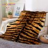 Manta de Franela Suave con Estampado de Rayas de Cebra Coloridas, Leopardo y Tigre, Manta de Tiro Cómoda para Picnic, Camas, Hogar