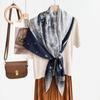 New fashion 111 mulberry silk silk scarf, women's Spring Festival gift for elders to keep warm 111 silk collection