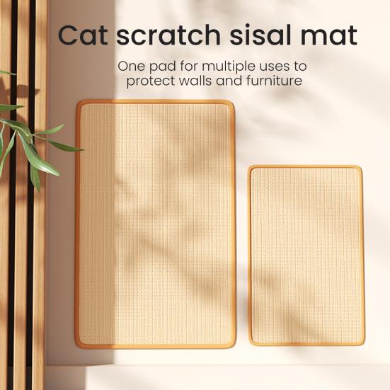 Cat Scratch Pad Sisal Cat Scratching Board for Indoor Cats Wall Mounted Cat Scratcher Furniture Protector