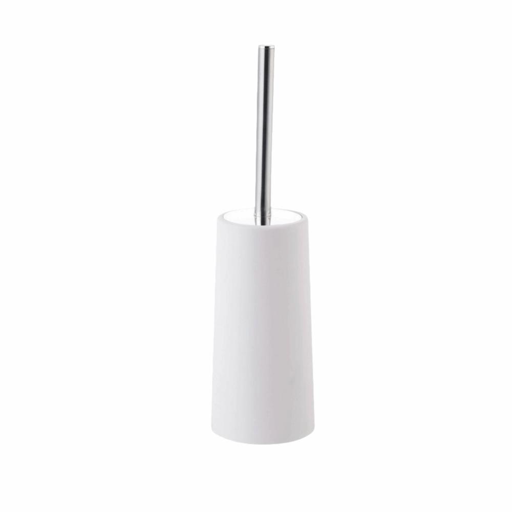 Stainless Steel Toilet Brush Set Splash Protection Toilet Cleaning Brush  Bathroom