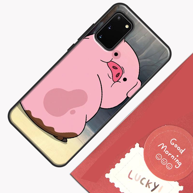 Cartoon Pig Phone Case For Samsung Galaxy S25 S26 Ultra S20 S21 S22 S23 S24 Plus S9 S10 S25 FE Cover Shell