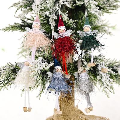 Lalki Aniołki Bożonarodzeniowe Ozdoby Zawieszki na Choinkę Navidad Dekoracja Świąteczna do Domu Prezenty Natal Dekoracja Noel