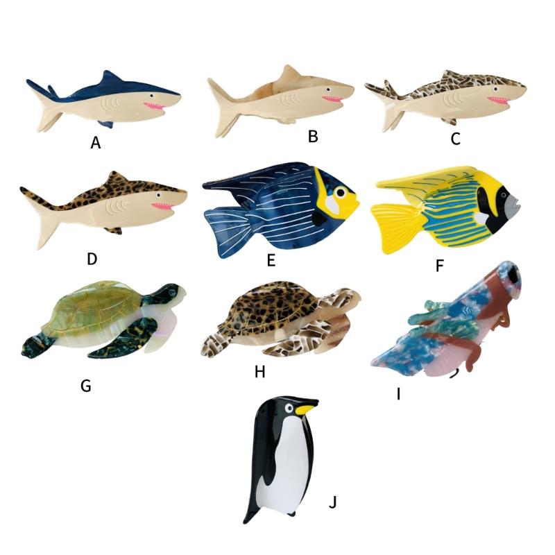 Delicate Ocean Animal Shape Hair Claw for Woman Girl Skincare Makeup Jaw Clip for Thin Hair Ponytail Hold Hair Clip