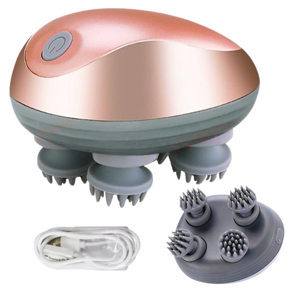 Electric Portable Scalp Hair Massager With 3 Speeds, Silent Usb