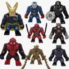 Superbohaterowie Marvela Iron Man Loki Groot Klocki Budowlane Duże Figurki Zabawki Zestaw DIY