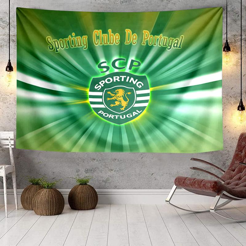 Sportlicher Fußballwappen Wandteppich, Einzigartiger Design Wandteppich, Wanddekoration für Schlafzimmer, Wohnzimmer, Spielzimmer, Herzliche Fan-Feiertagsgeschenke