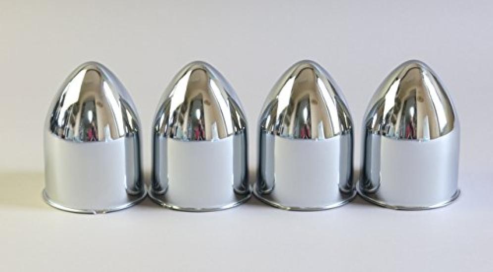 Bullet Design Center Caps for HC201BT Bullet-Shaped Daytona, 3.3" (8.3cm) Diameter,