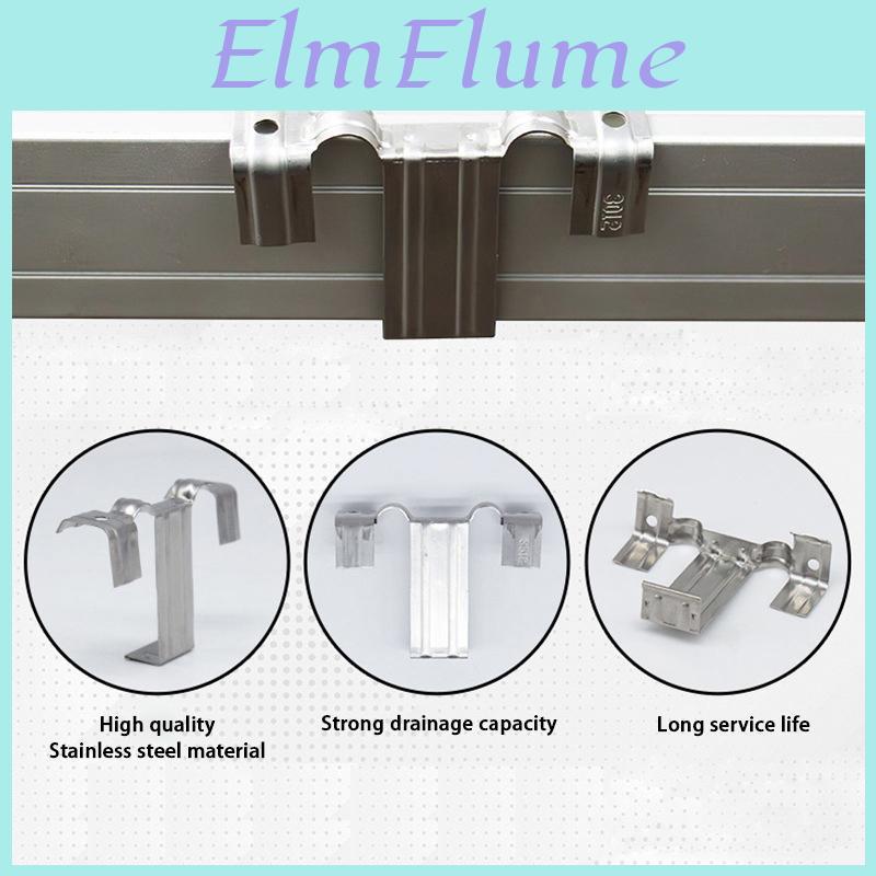 Stainless Solar 10pcs Steel 3035mm Panel Photovoltaic Water Guide Clip Deflector Mud Drain Button Water Redirection Clips