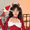 2023 Cute Christmas Plush Antler Ears Headband & Hair Clip