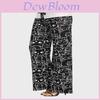 Pantaloni Casual Larghi da Donna alla Moda con Stampa di Gatti Cartoni Animati, Pantaloni Leggeri Estivi