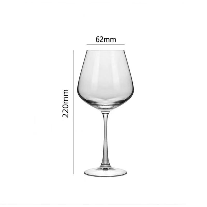 European Red Wine Glasses Red Tie Goblet Burgundy Champagne Glass High-end Home Hotel Wine Cup Bar Accessories Table Decoration