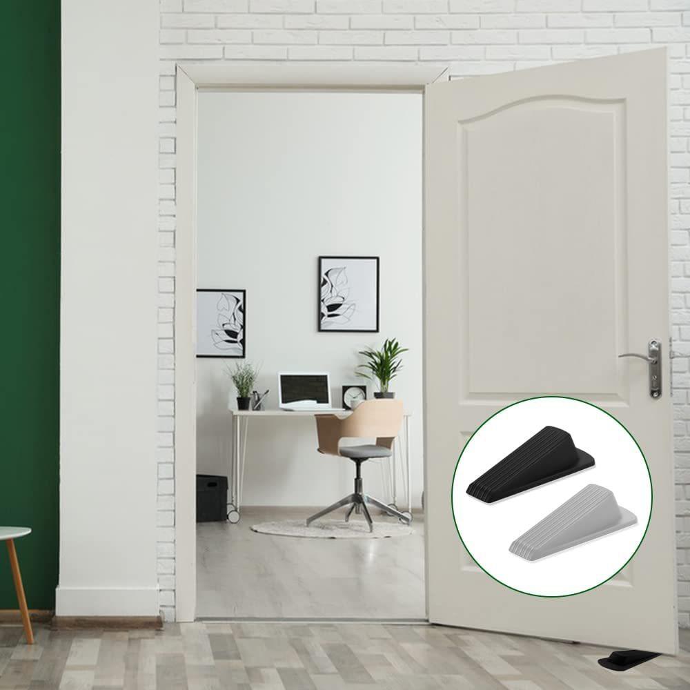 Silicone Door Stopper Self Adhesive Strong Suction Wall Protectors Hidden Mute Anti Collision Floor Holder 12*5.4*3.3cm
