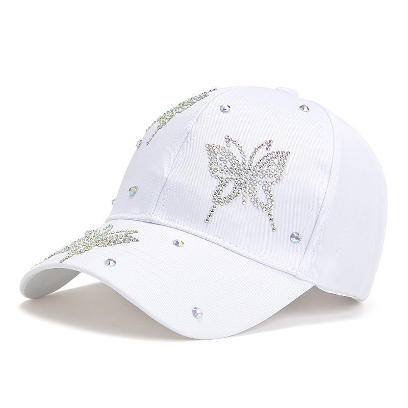 Women's Korean Style Butterfly Baseball Cap Breathable Uv Protection Sun Hat For Outdoor Fashion Sunshade Casual Dad Hat Spring