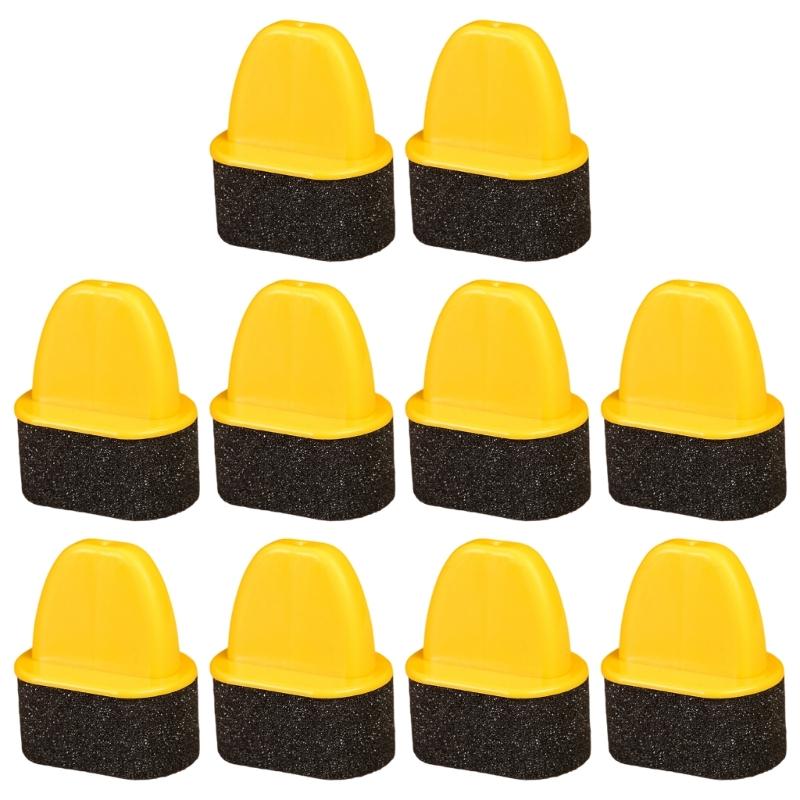 10Pcs Shoe Polish Applicator Brush Ergonomic Handle Shoe Care Sponge Brush For Shining Leather Shoes Footwear Belt Bag