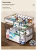 Portable Household Medicine Box with Multilayer Partition and Large Transparent Capacity