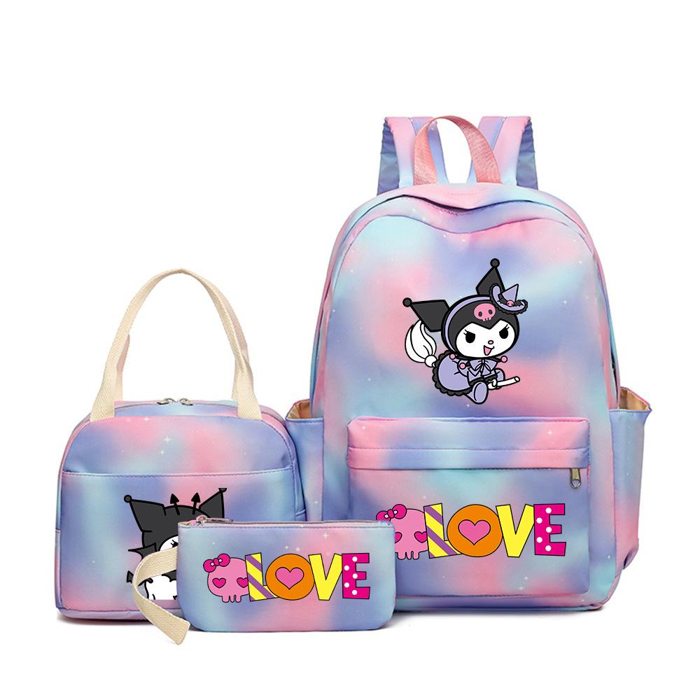 Student Schoolbag Cartoon Cute Large Capacity Backpack Lightweight Waterproof Middle School Student Backpack