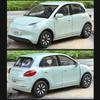 1:24 WULING BINGUO Car Model Toy Diecast Metal Sound Light Intelligent Voice New Energy Vehicles Models Desktop Decorations Gift