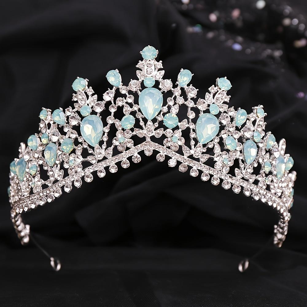 Barocke Kristall Diademe und Kronen Stirnband für Damen Strass-Abschlussball Diadem Braut Hochzeits-Haarschmuck Schmuck Krone Diadem