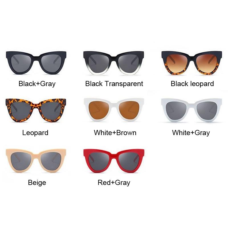 Black Frame Vintage Square Cat Eye Sunglasses Woman Brand Design Gradient Big Size Oversized Sun Glasses Female Retro Oculos