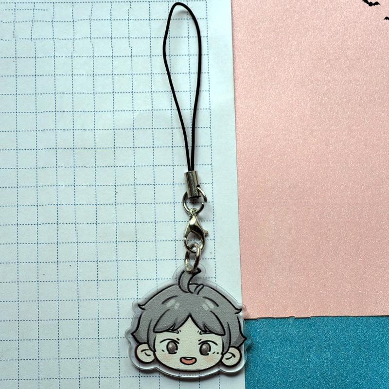 Anime Haikyu Cosplay Funny Long Keychain Bag Pendant Fan Collection Props Christmas Gift