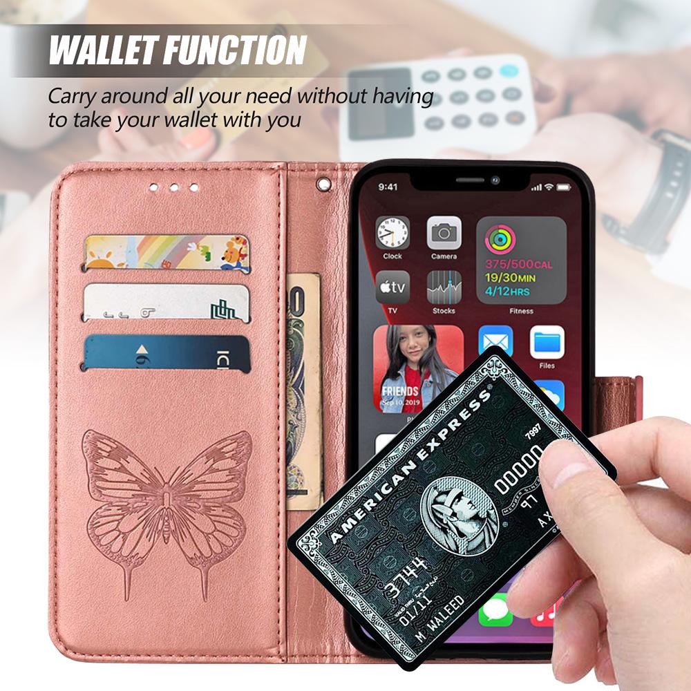 Wallet Bags Butterfly Flip Cover Flower Magnetic Leather Phone Case For Motorola Moto G77 G67 G57 G17 G06 G86 G15 Power G56 G05