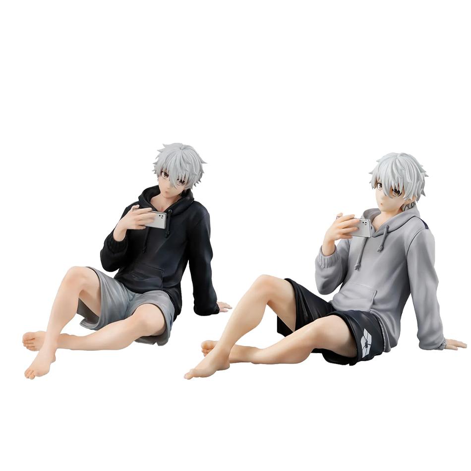 Blue Lock Anime Sitting Palmar Center Cute Nagi Seishiro Figure Model PVC Desk Decoration Toys Kids Birthday Gifts