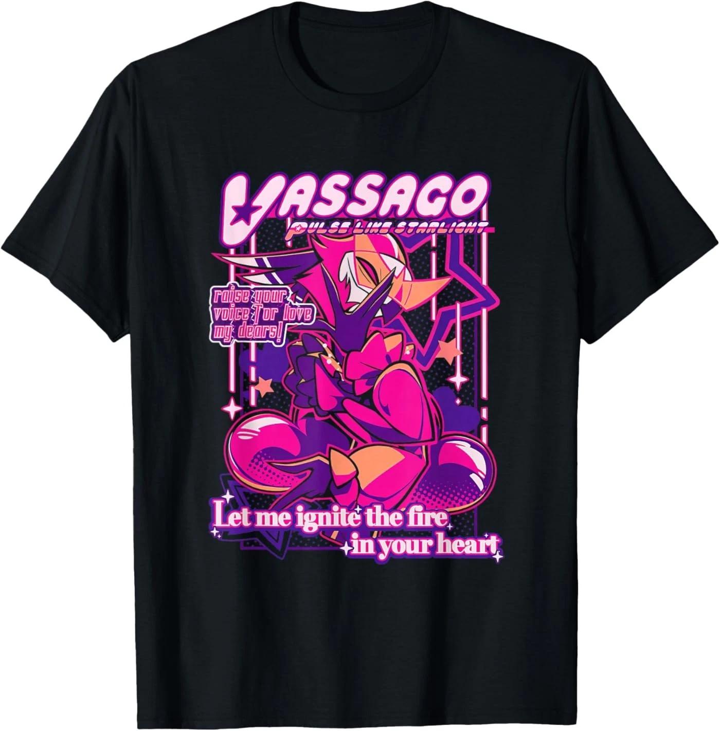 Футболка с Вассаго из Helluva Boss и надписью Love 3XL