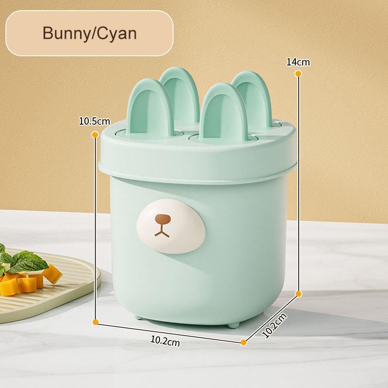 

Форма для заморозки 4 ячейки форма для мороженого пищевой мультяшная форма коробка для приготовления льда многоразовые круглые формы для эскимо лед своими руками 141mm светло-зеленый