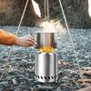 Portable Charcoal Stove Mini Smokeless Tabletop Fires Pit Low Smoke Camping Stove for Outdoor Backyard Patio