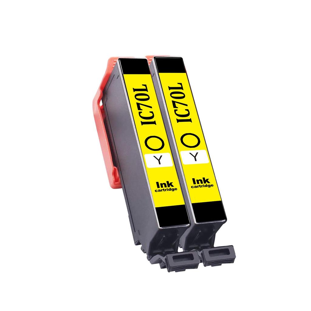 Pro Epson Epson ICY70L 2 žlutá inkoustová kazeta Cherry Ink Modely kompatibilního množství EP-306 EP-706A EP-805A EP-805AW EP-806AR EP-806AW EP-976A3 atd.