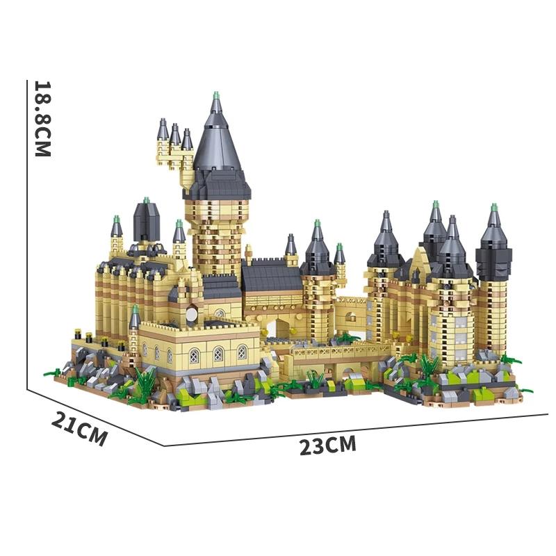 NEW 6000+PCS Micro Building Blocks Hogwaed School Castle Bricks Toys for Boys Girls Kids Adult Christmas Gifts DIY Toy