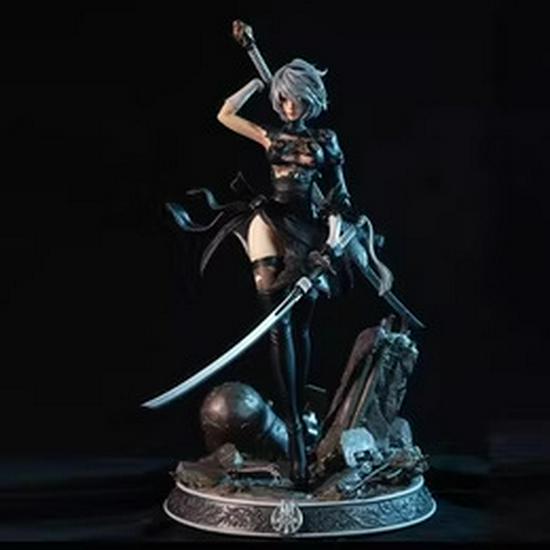 отрицать: Автомата А2 и 2В Поврежденная в бою Бюст Скульптура Модель Фигурка