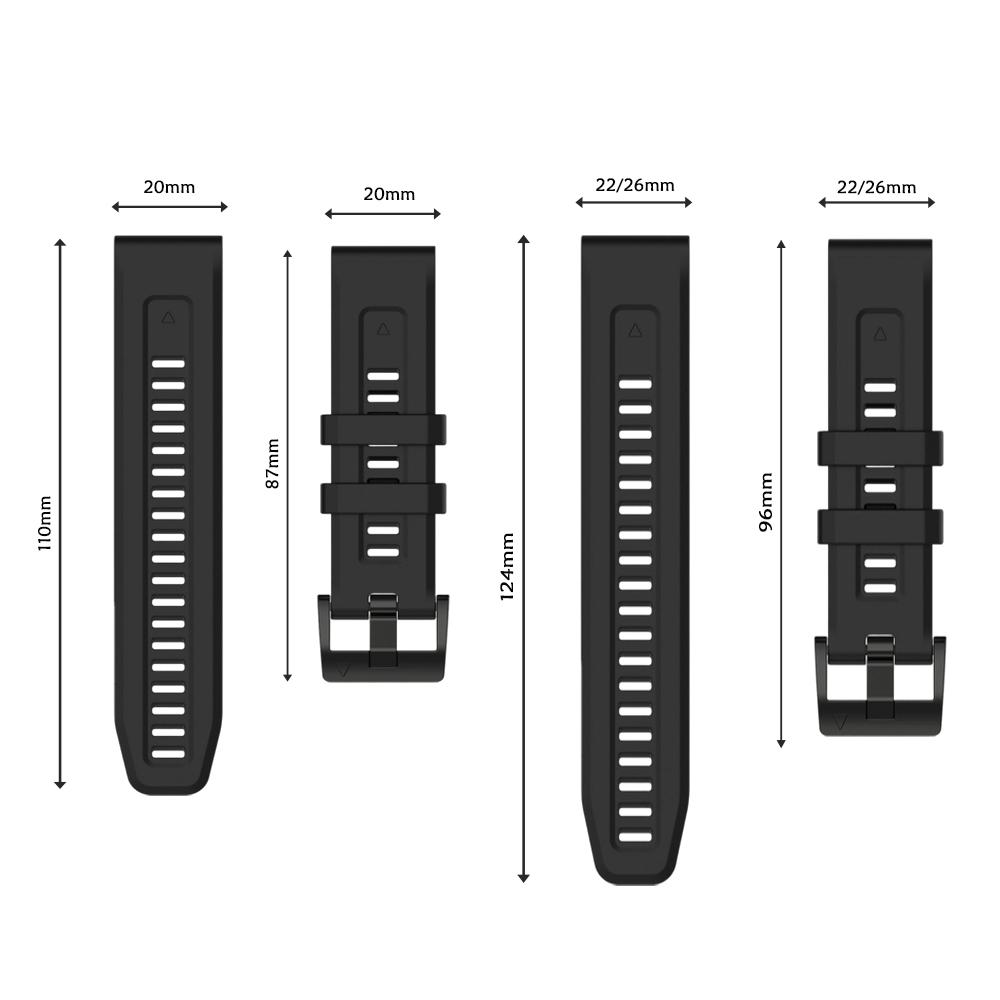 20/22/26mm Quick Fit Armband für Garmin Fenix 7/Fenix 8 Pro 47/51MM Garmin Outdoor Wasserdichtes Uhrenarmband für 20/22/26mm Quick Fit