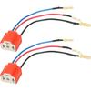 2PCS Wiring Harness Plug,H4 9003 HB2 Heavy Duty Ceramic Wiring Harness Sockets,Car Accessories Car H4/9003 Female Ceramic Headlamp,Female Connector