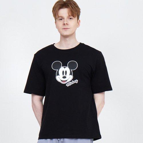

[Renoma Underwear] Mickey Mouse Smile T-shirt BK_0C14U61106 [Shipped from Korea] 100% Authentic 95