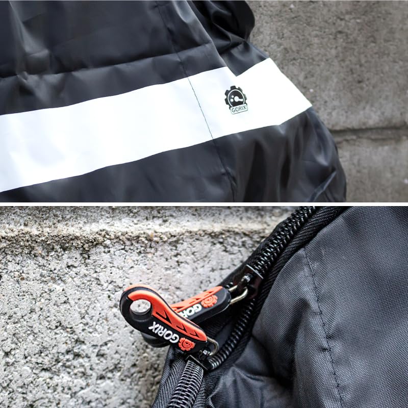 GORIX Wheel Bag for 2 Wheels Storage for Car Suitable for Road Cross and Mountain Bikes (with Bag) Storage, Bicycles, Bikes, Bikes, (White Line) (Ca5)